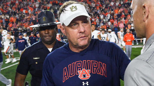 Auburn coach Hugh Freeze meets Vanderbilt coach Clark Lea Tigers win fifth game in Nashville